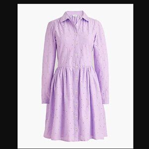 Jcrew Factory NWT Eyelit Mini Dress Size 4